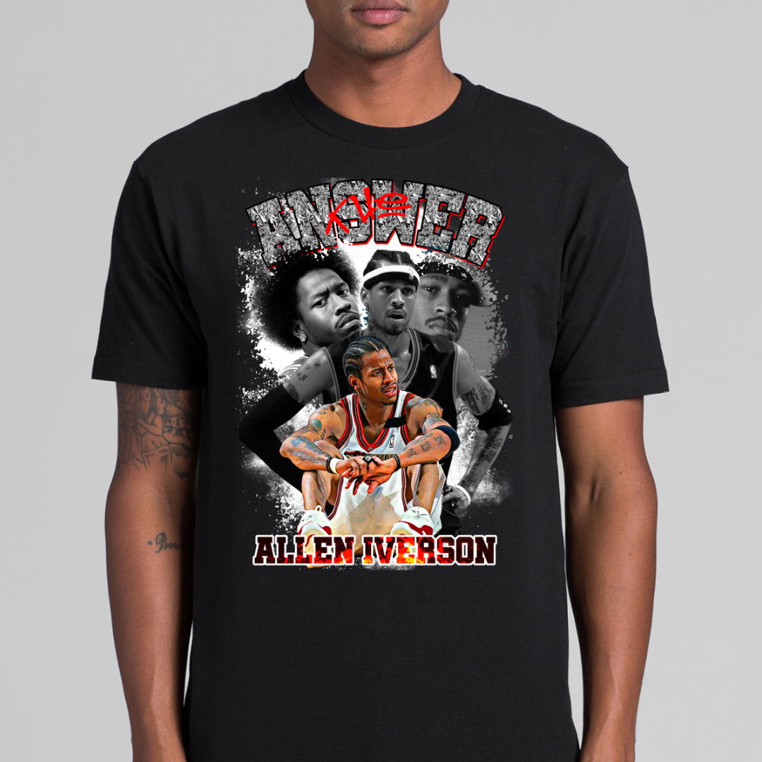 Allen Iverson V6 NBA T-Shirt Sport Athlete Family Tee