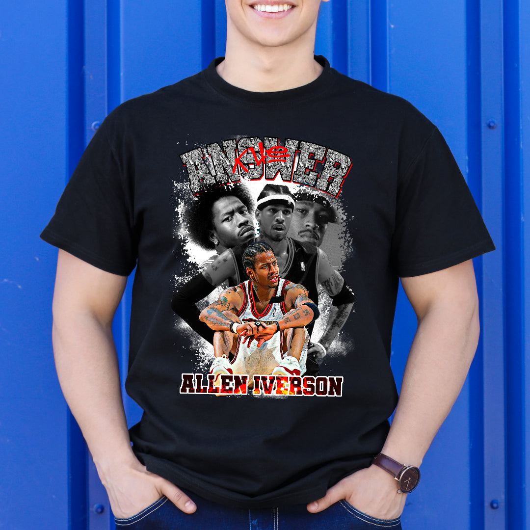 Allen Iverson V6 NBA T-Shirt Sport Athlete Family Tee