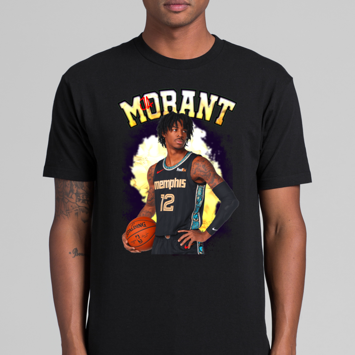 Ja Morant V12 NBA T-Shirt Sport Athlete Family Tee
