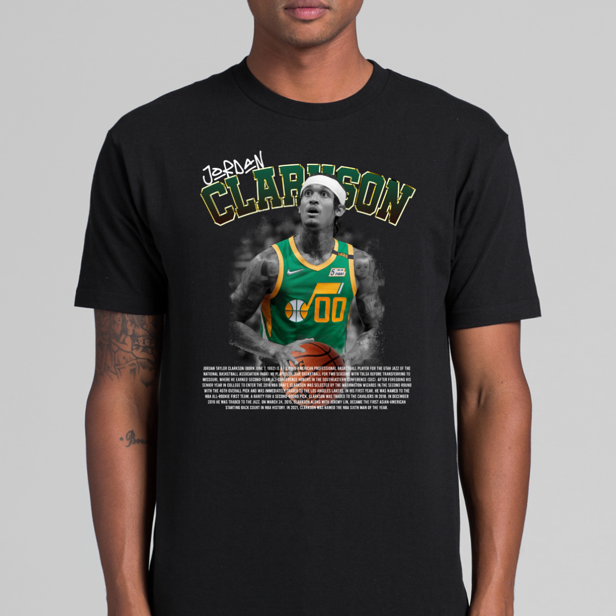 Jordan Clarkson V19 NBA T-Shirt Sport Athlete Family Tee