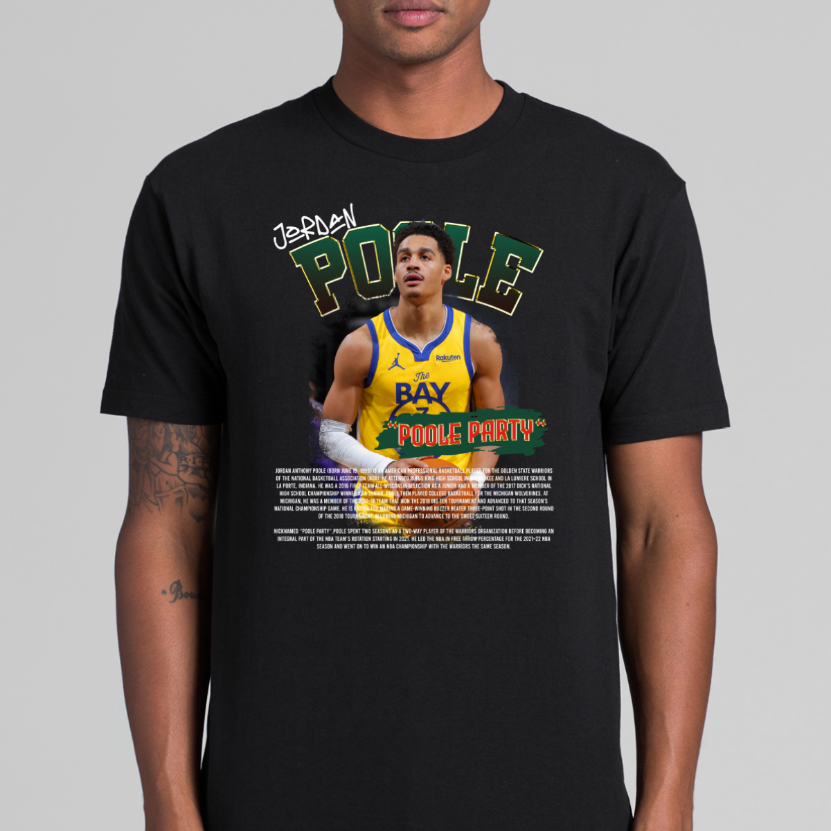 Jordan Poole V5 NBA T-Shirt Sport Athlete Family Tee