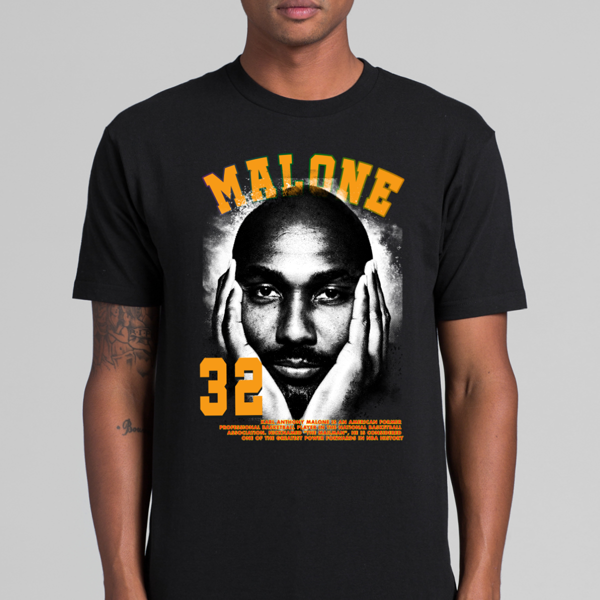 Karl Malone NBA T-Shirt Sport Athlete Family Tee