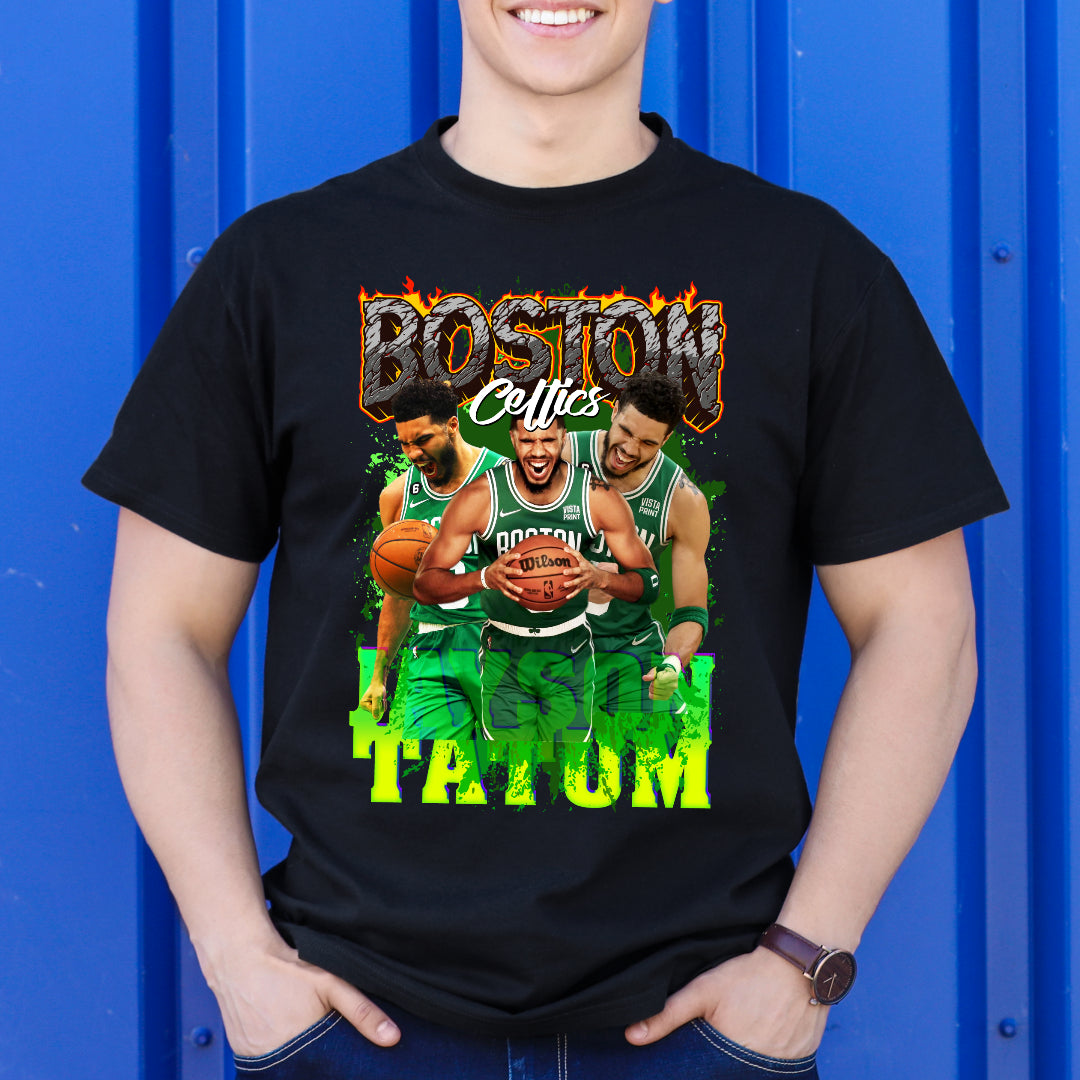 Jayson Tatum V8 NBA T-Shirt Sport Athlete Family Tee