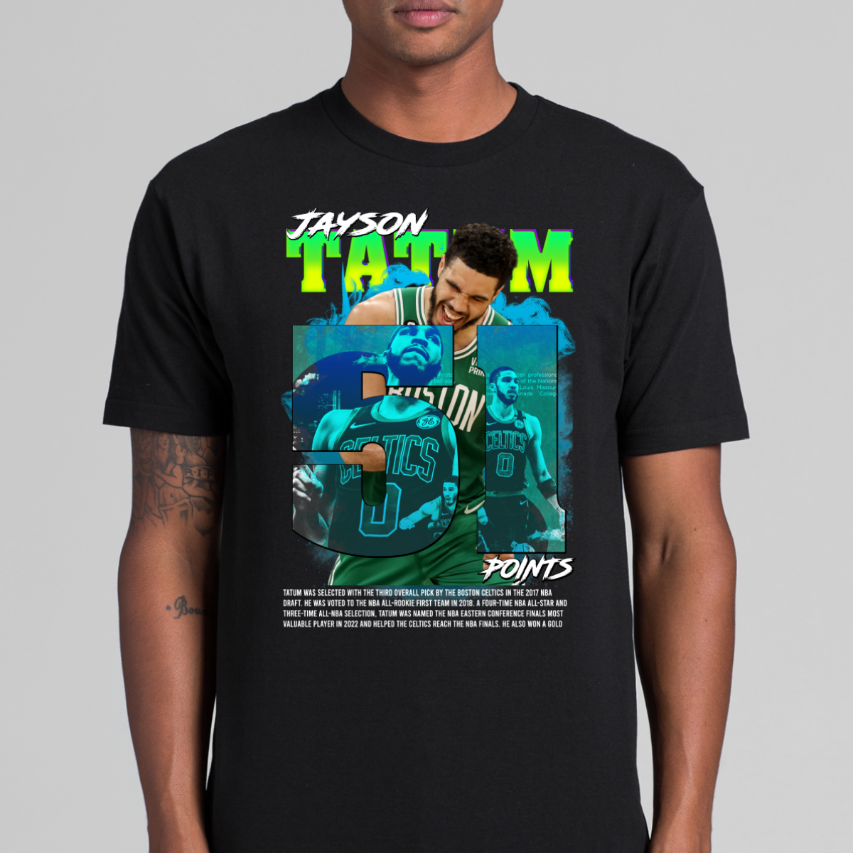 Jayson Tatum V15 NBA T-Shirt Sport Athlete Family Tee