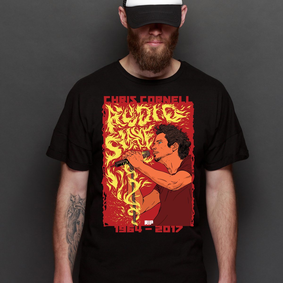 Soundgarden Chris Cornell T-shirt Artist Family Music Tee