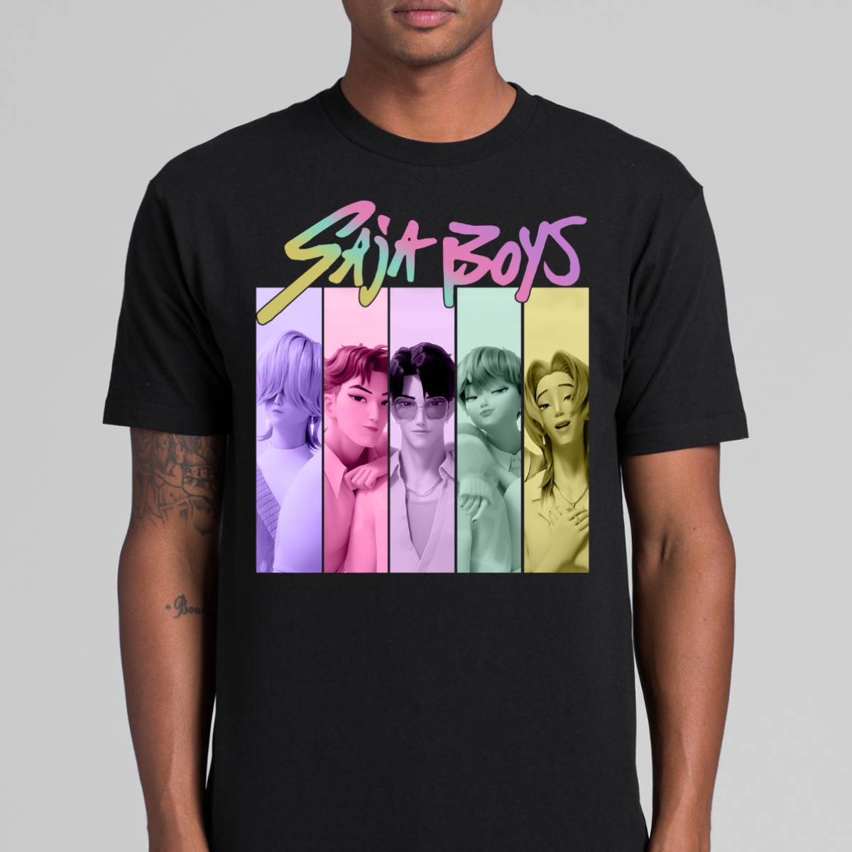 Saja Boys K-pop Demon Hunters V16 T-shirt Animation Movie Tee