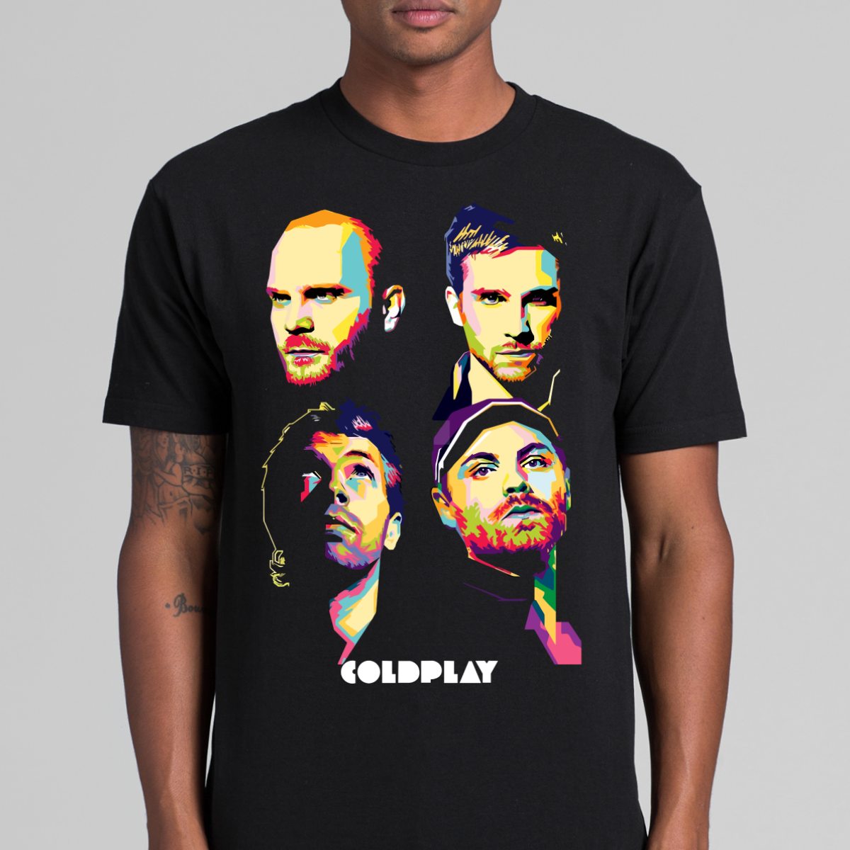 Coldplay V2 T-Shirt Band Family Tee Music Rock and Roll