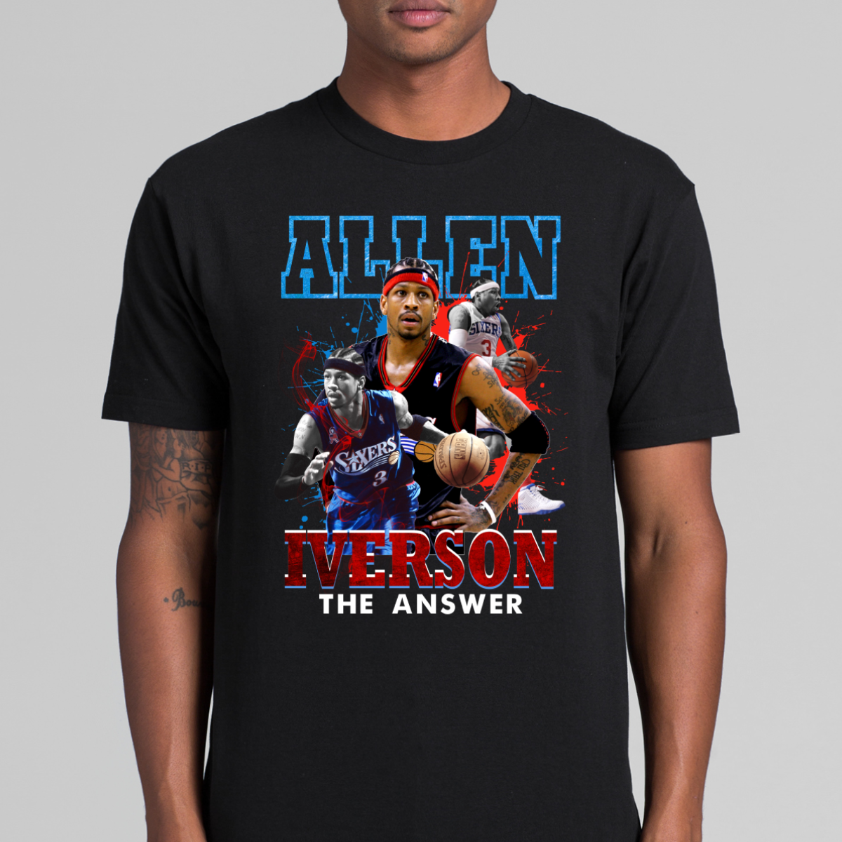 Allen Iverson V13 NBA T-Shirt Sport Athlete Family Tee