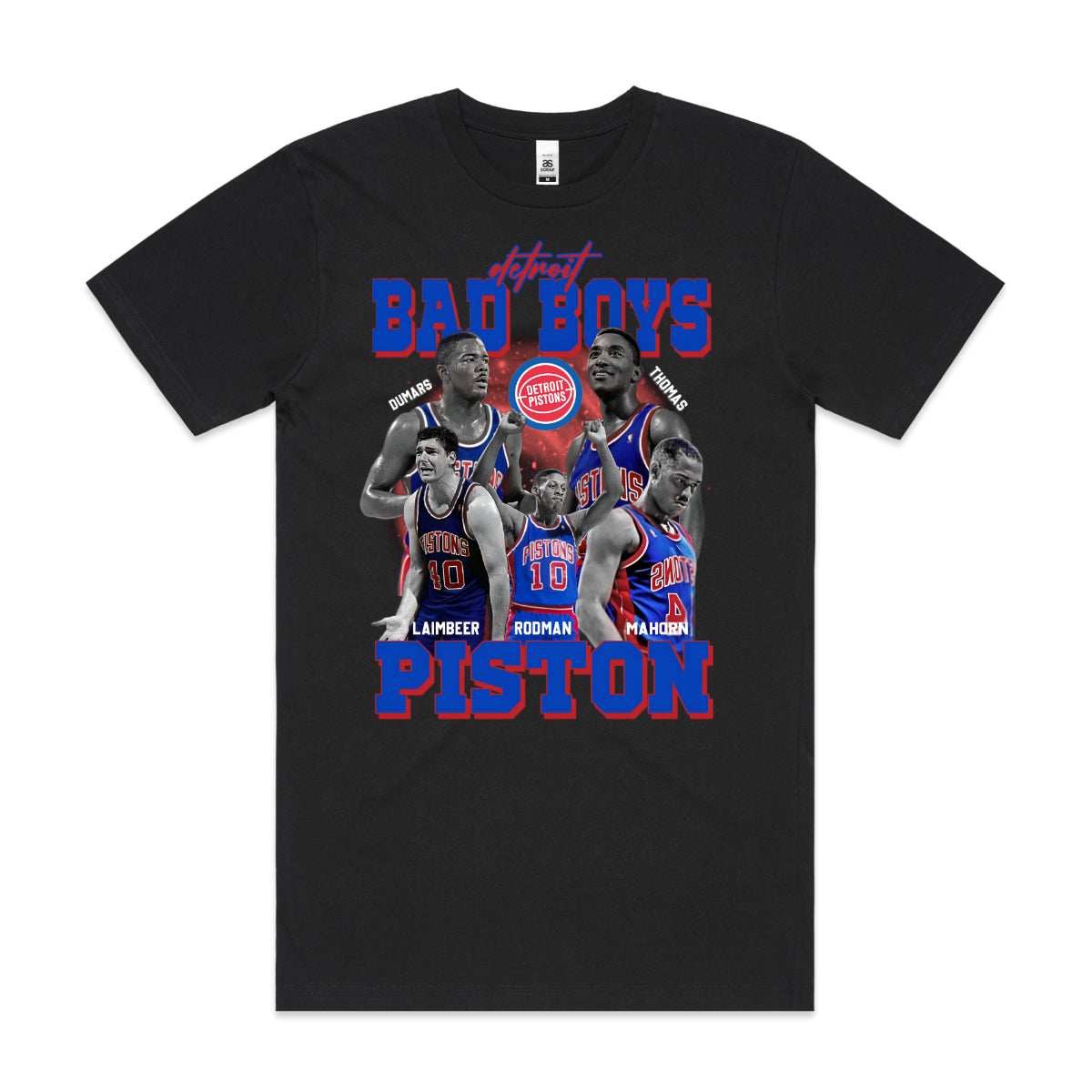 Detroit Pistons NBA V2 T-Shirt Sport Athlete Family Tee