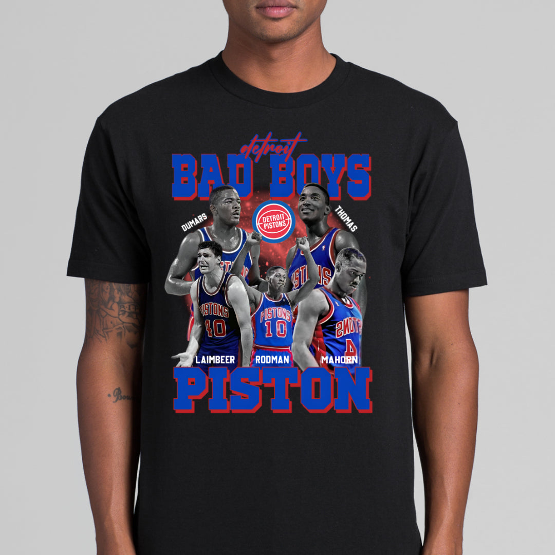 Detroit Pistons NBA V2 T-Shirt Sport Athlete Family Tee