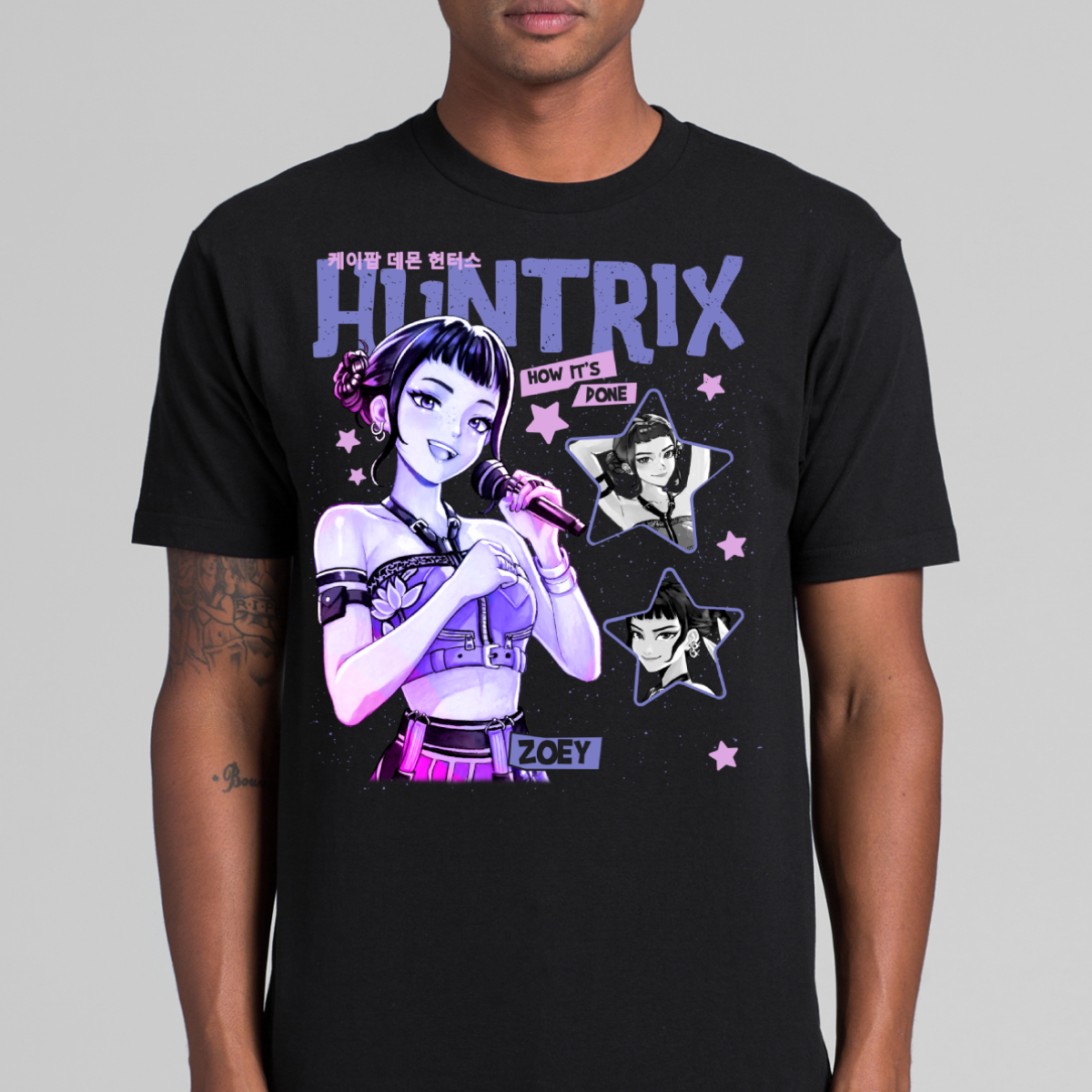 K-pop Demon Hunters Zoey V2 T-shirt Animation Movie Tee