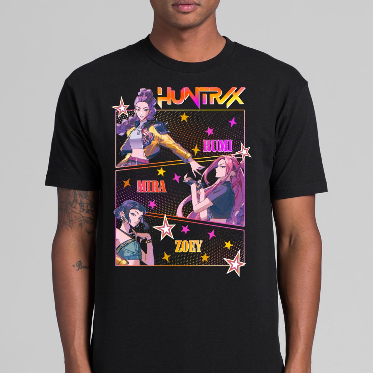 K-pop Demon Hunters Huntrix V29 T-shirt Animation Movie Tee