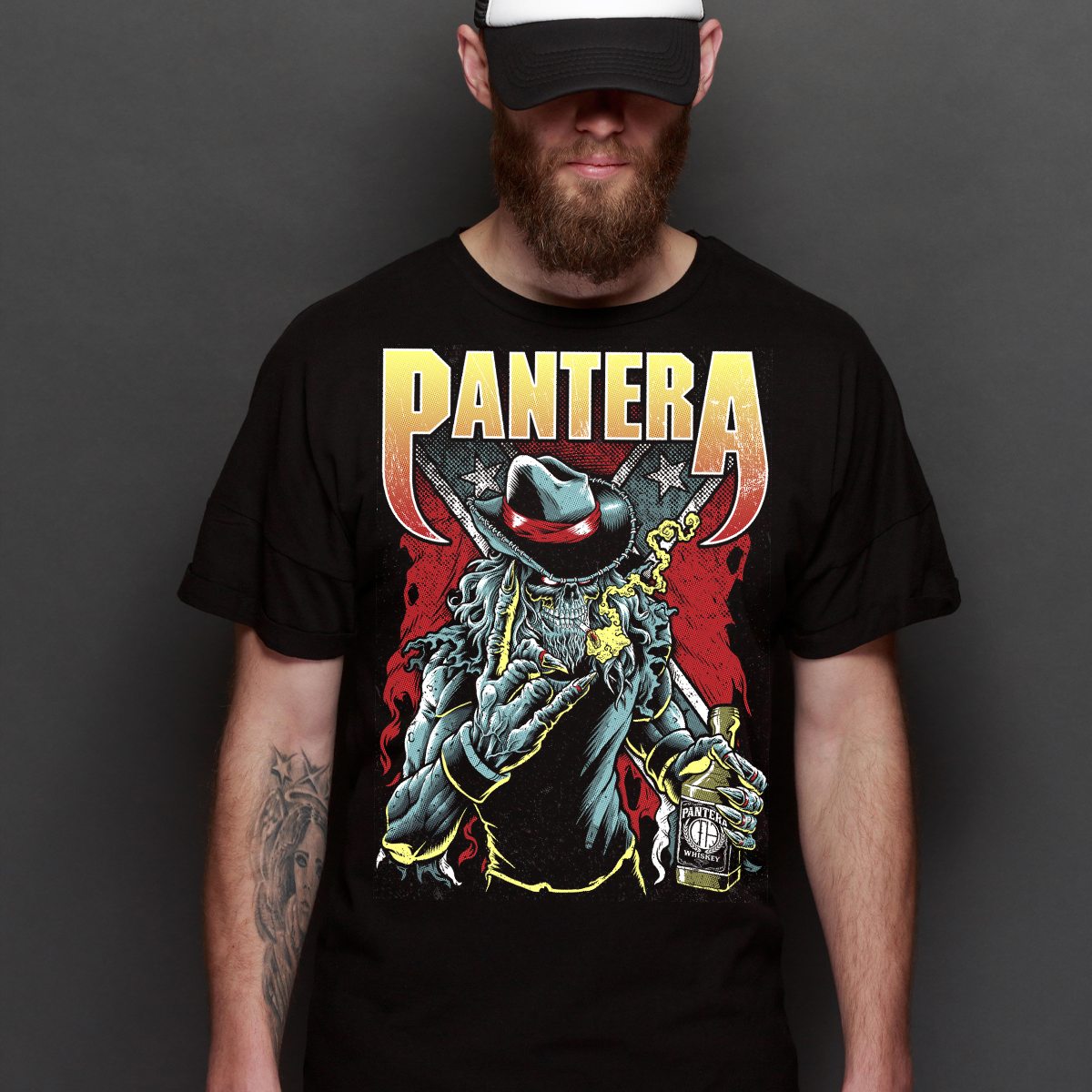 Pantera V2 T-Shirt Band Family Tee Music Heavy Metal