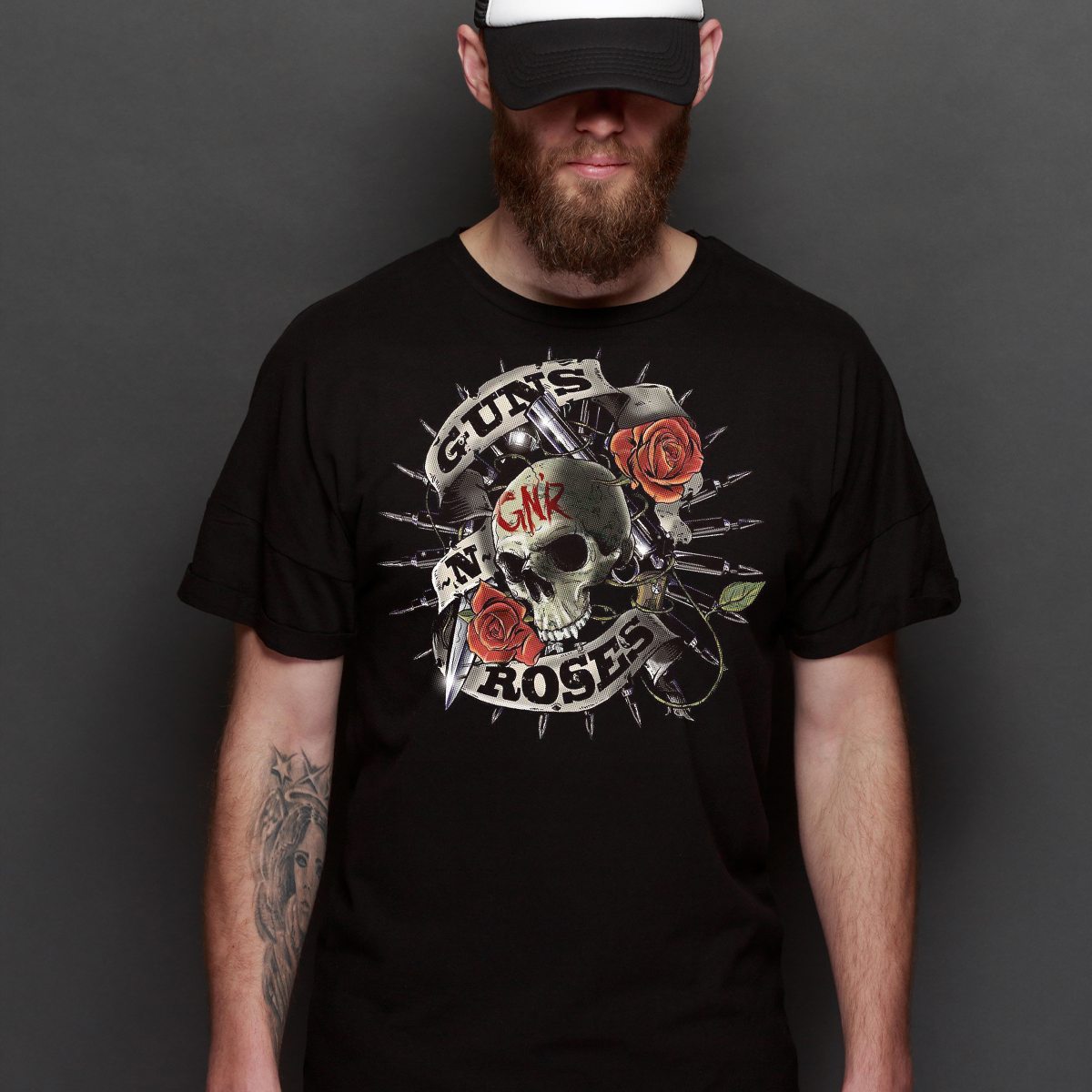 Guns N' Roses V7 T-Shirt Band Family Tee Music Rock And Roll