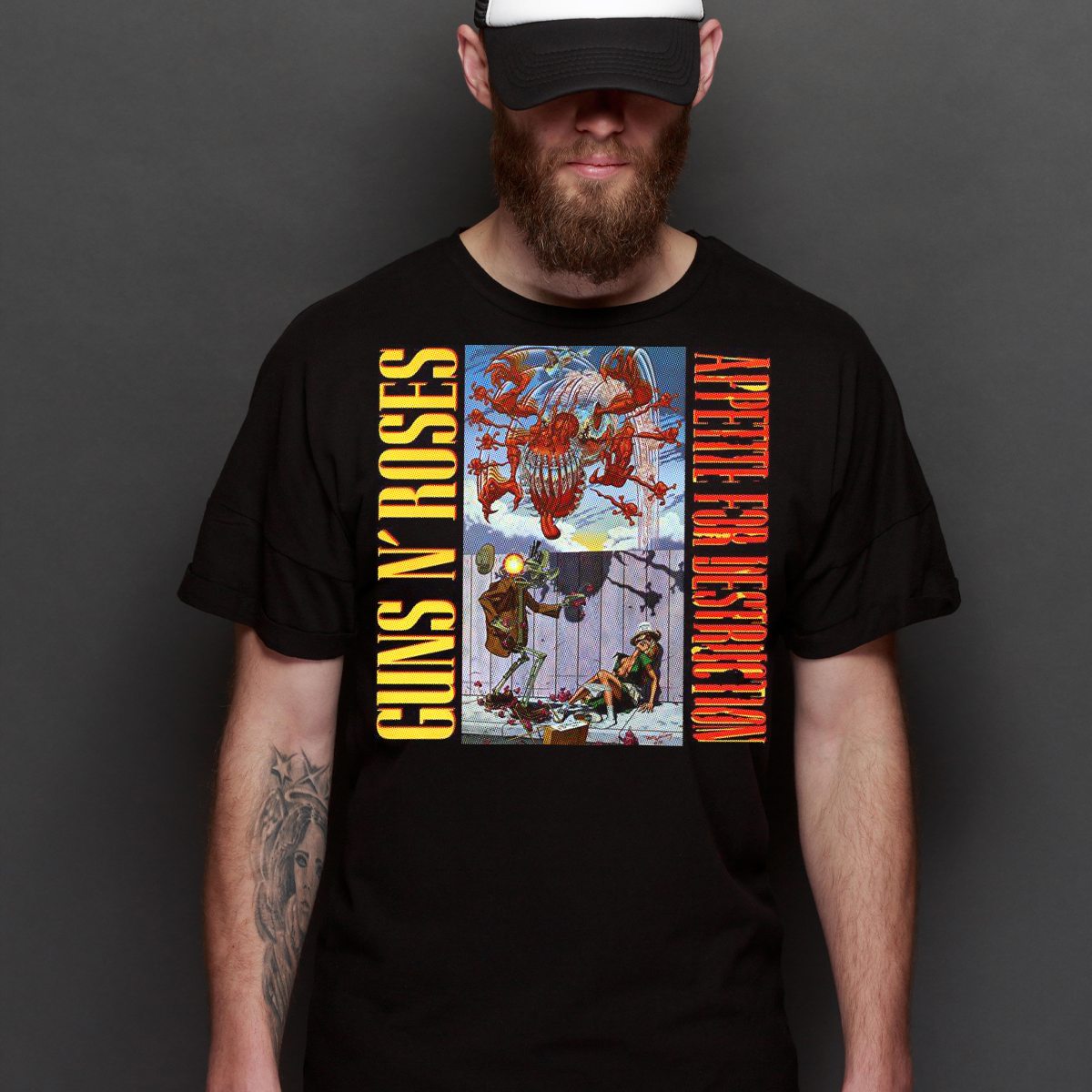 Guns N' Roses V10 T-Shirt Band Family Tee Music Rock And Roll