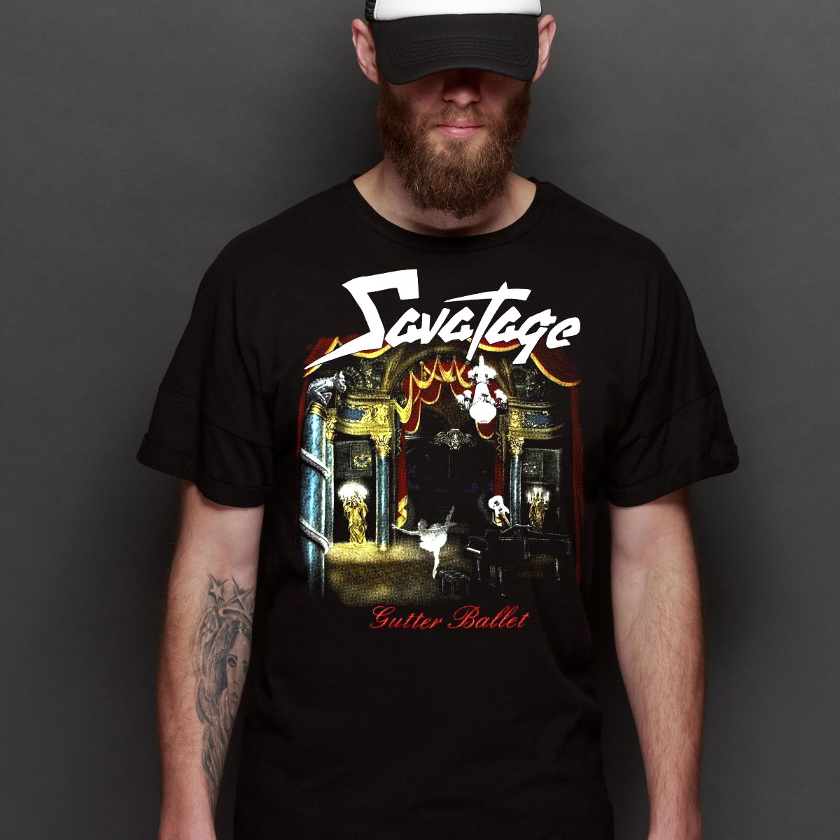 Savatage V2 T-Shirt Band Family Tee Music Heavy Metal
