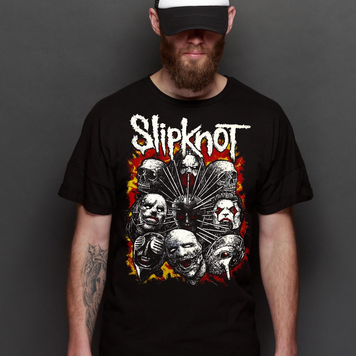 Slipknot V7 T-Shirt Band Family Tee Music Heavy Metal