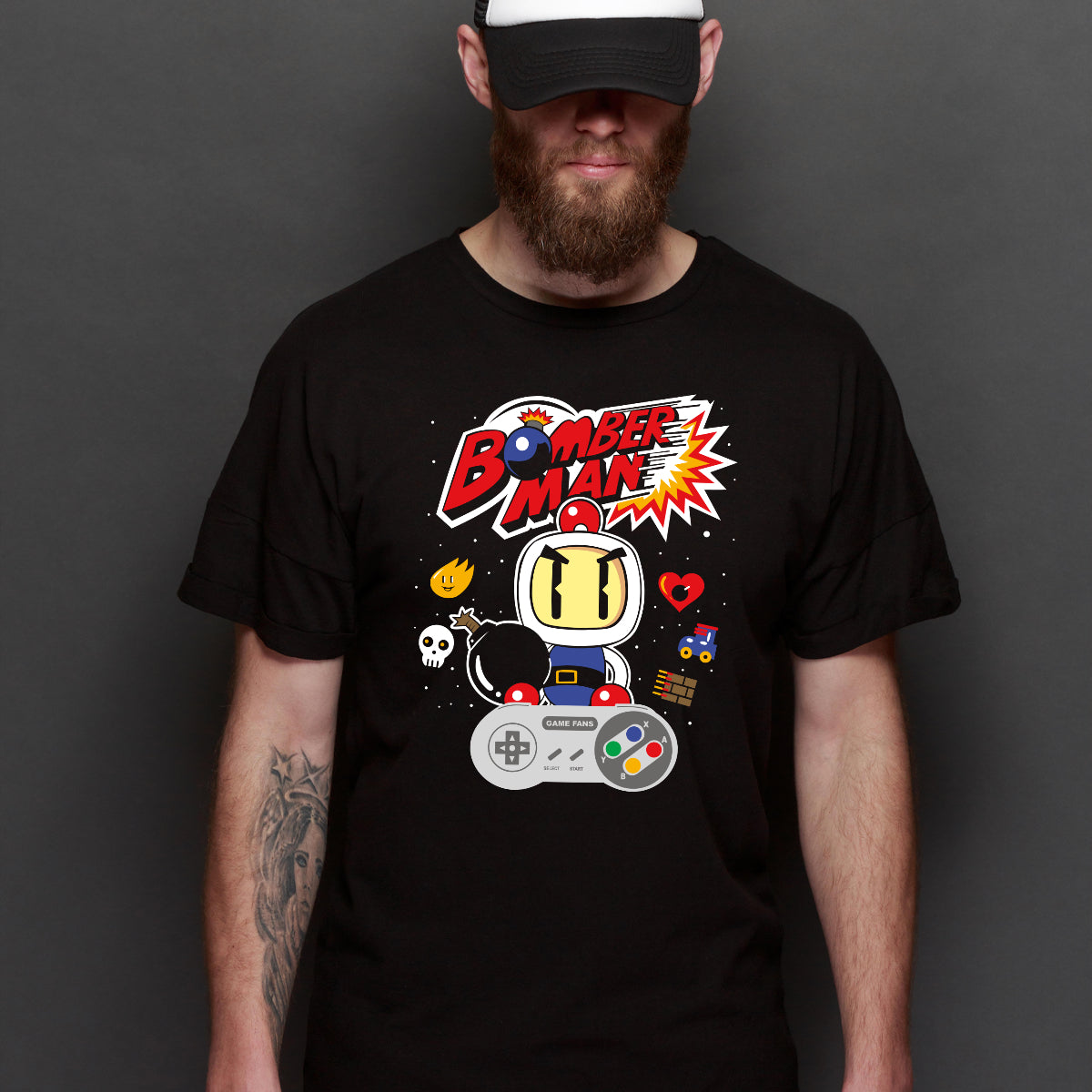 Bomber Man T-Shirt Japanese Game Anime Tee