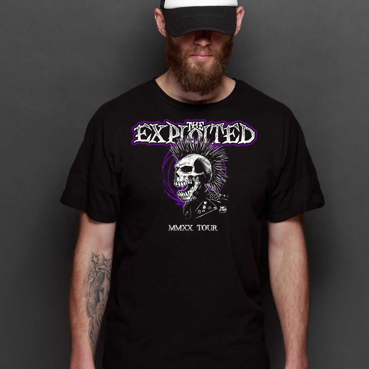 The Exploited V2 T-Shirt Band Family Tee Music Punk