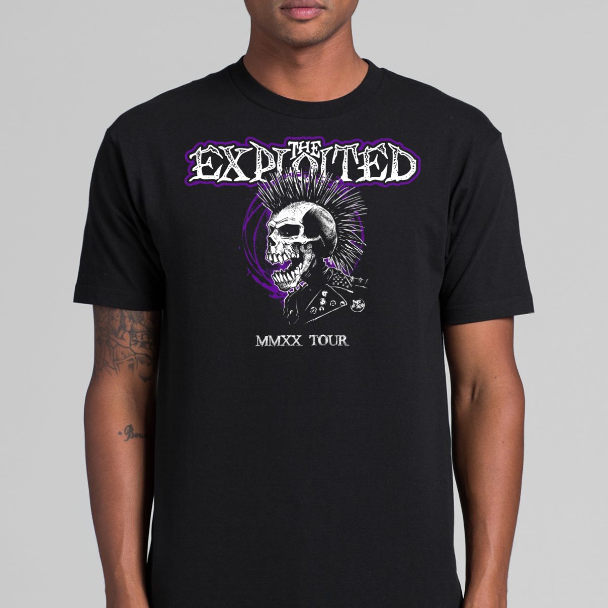 The Exploited V2 T-Shirt Band Family Tee Music Punk