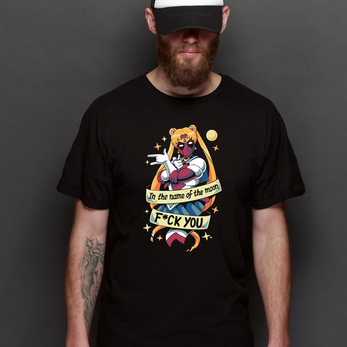 Sailor Moon Deadpool T-shirt Marvel Tee