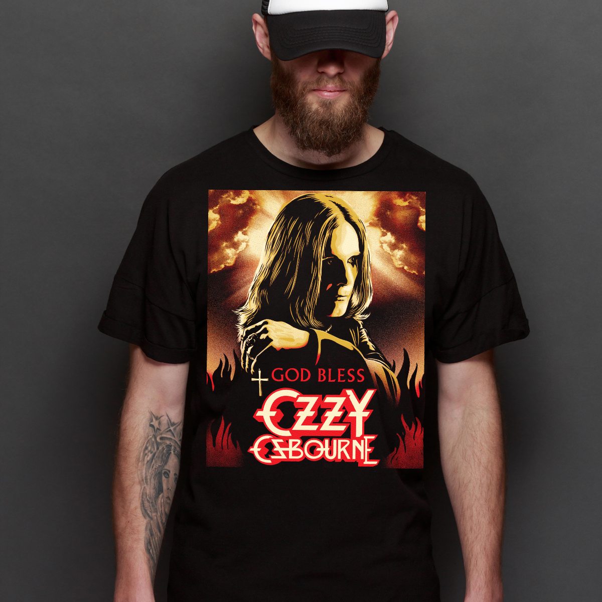 Ozzy Osbourne T-Shirt Band Family Tee Music Heavy Metal