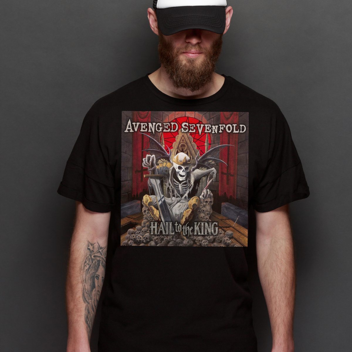 Avenged Sevenfold V6 T-Shirt Band Family Tee Music Heavy Metal