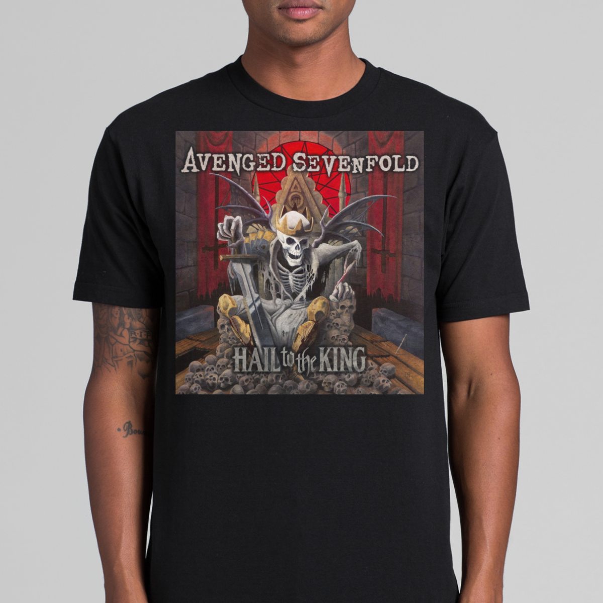 Avenged Sevenfold V6 T-Shirt Band Family Tee Music Heavy Metal