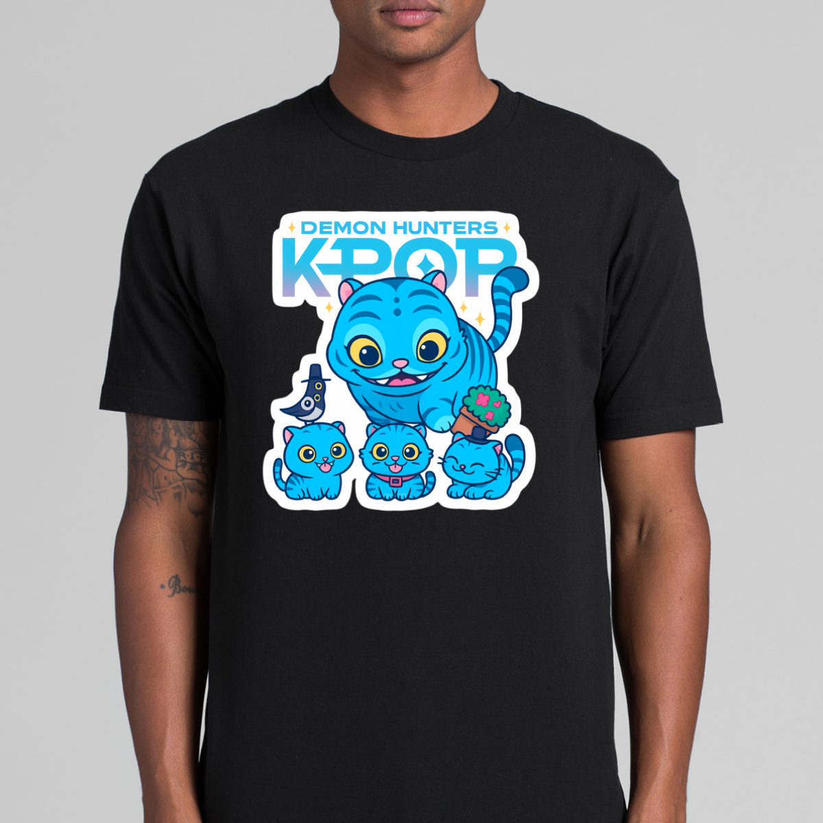 K-pop Demon Hunters Derpy Tiger and Sussie Magpie V9 T-shirt Animation Movie Tee