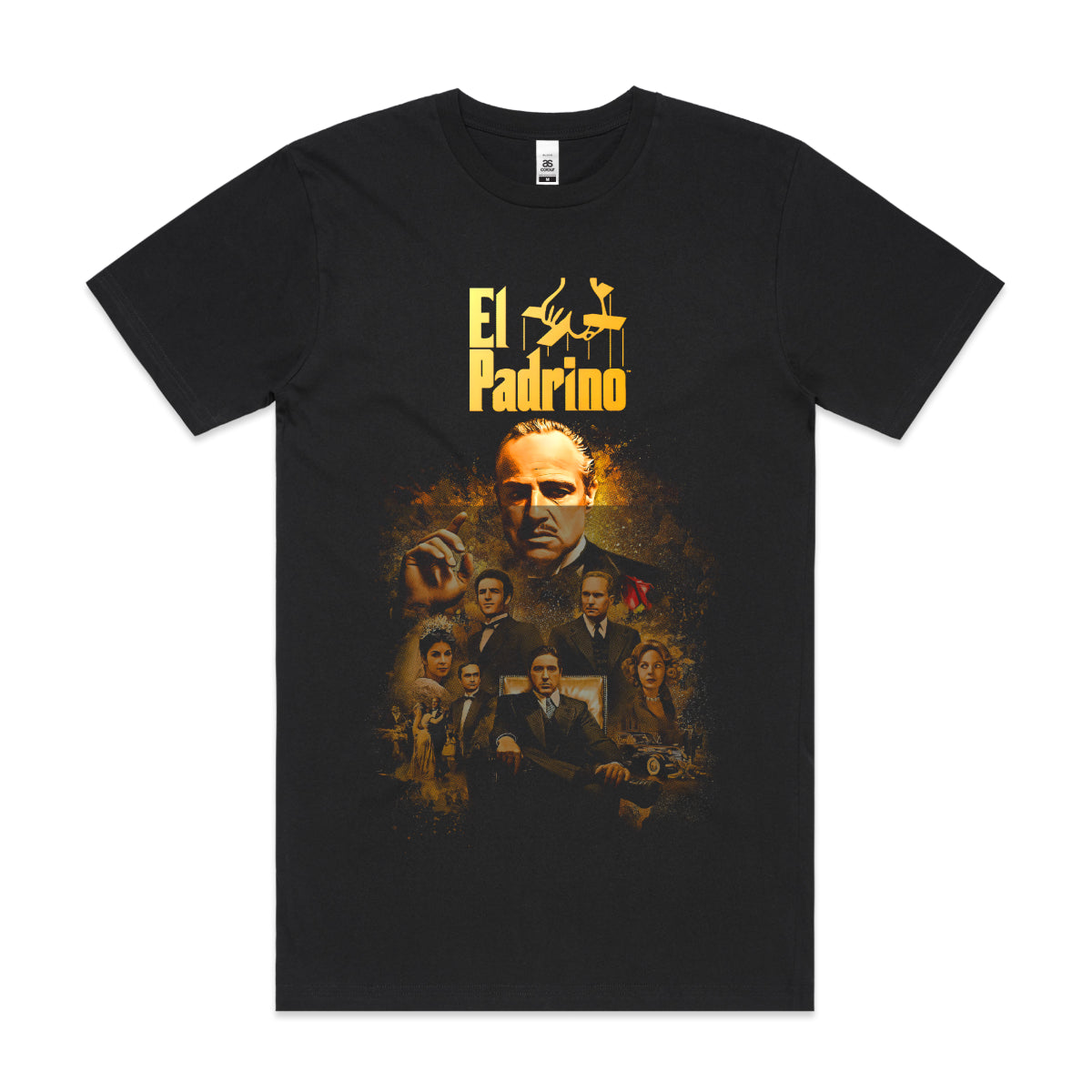 Ther Godfather El Padrino Movie T-Shirt Cotton Block Tee