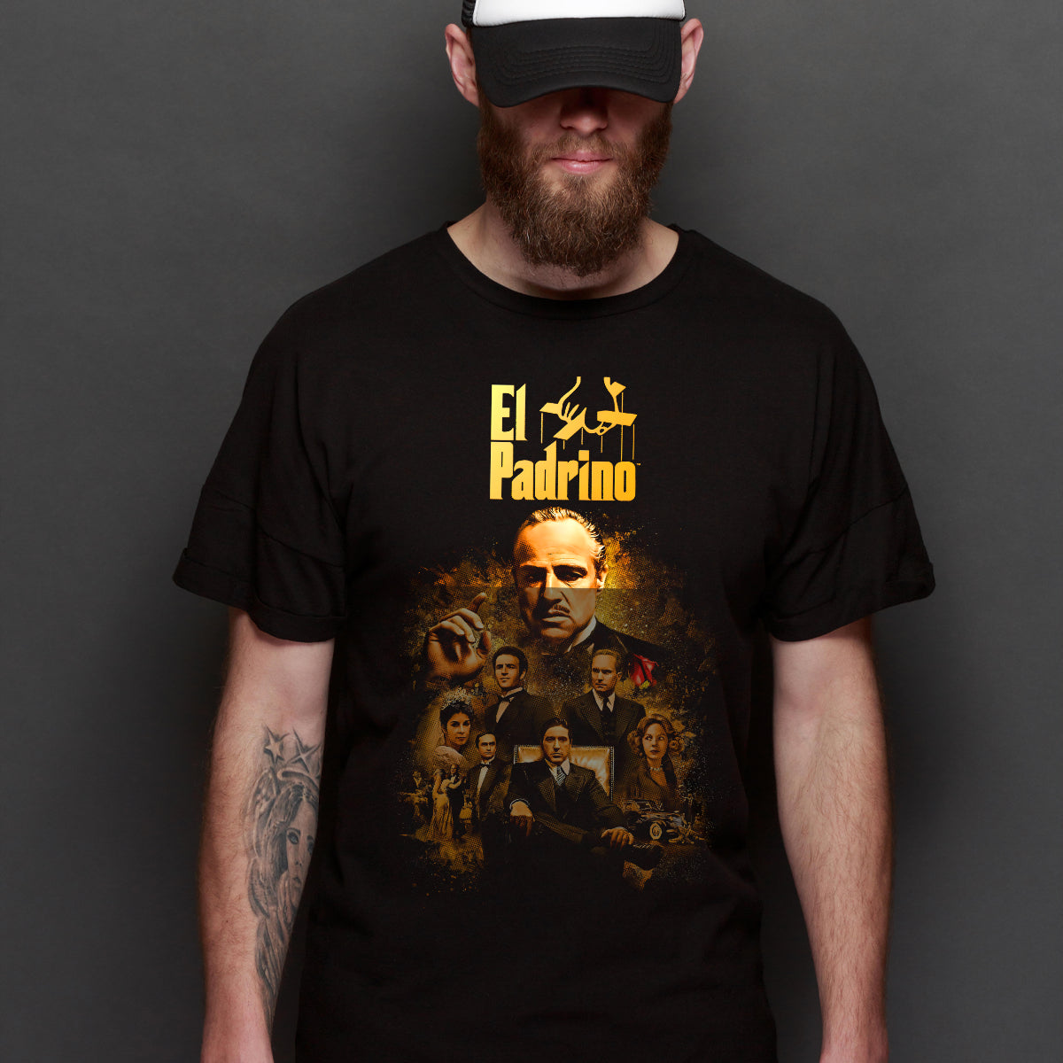 Ther Godfather El Padrino Movie T-Shirt Cotton Block Tee
