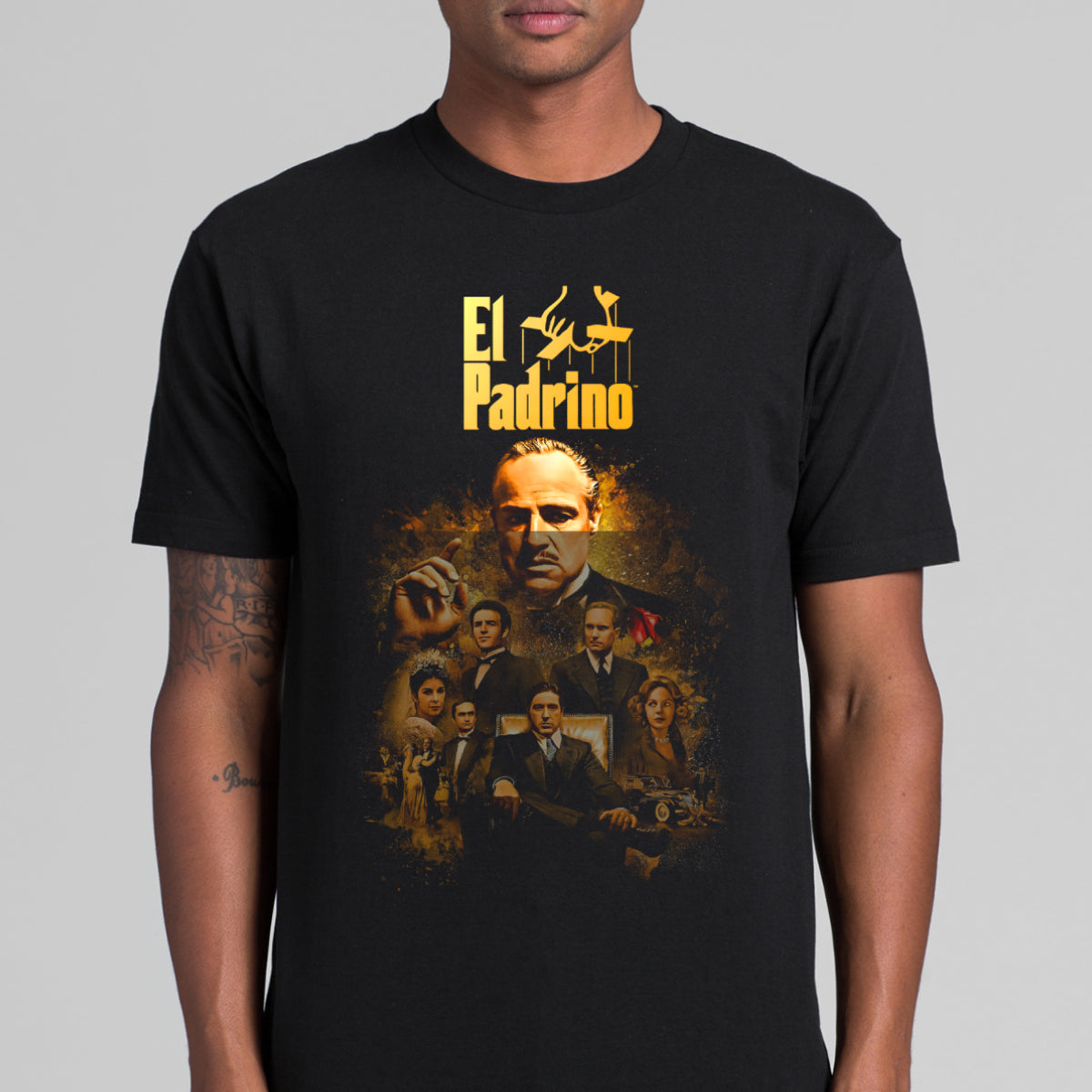 Ther Godfather El Padrino Movie T-Shirt Cotton Block Tee