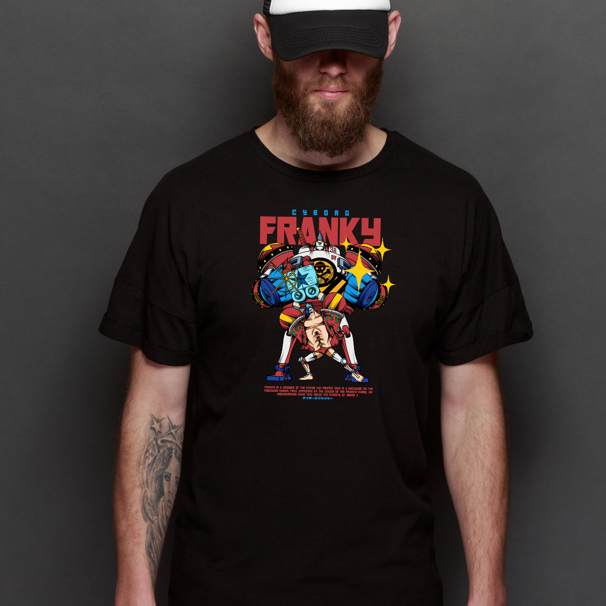 One Piece Cyborg Franky T-Shirt Japanese Anime Tee