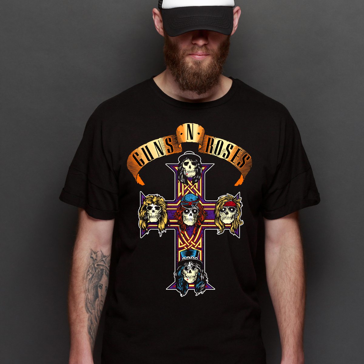 Guns N' Roses V11 T-Shirt Band Family Tee Music Rock And Roll