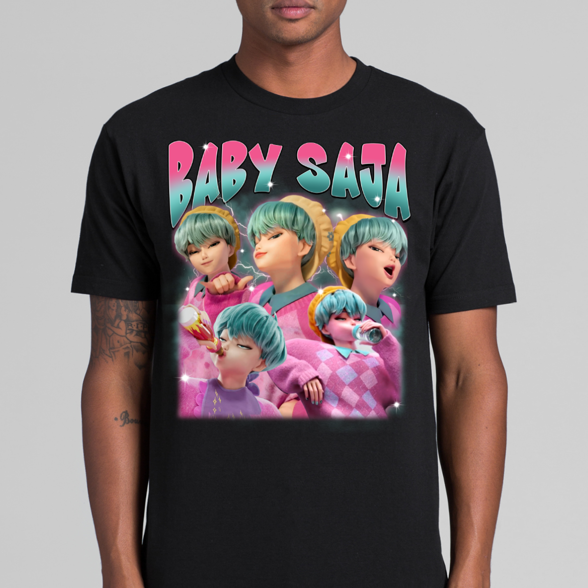 K-pop Demon Hunters Baby Saja T-shirt Animation Movie Tee