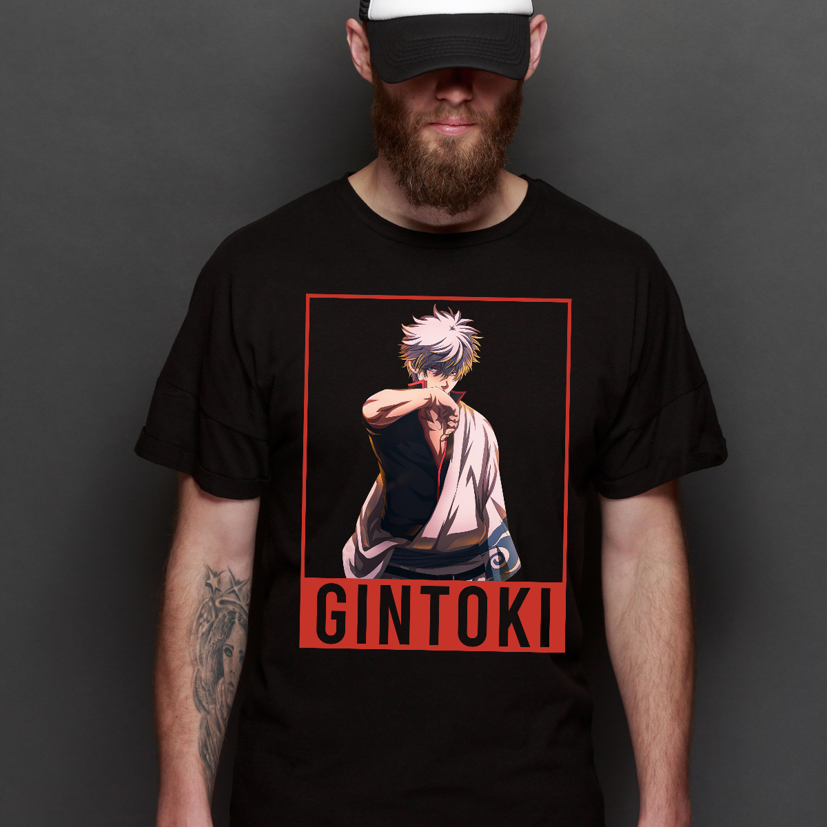 Gintama Gintoki Sakata V11 T-Shirt Japanese Anime Tee