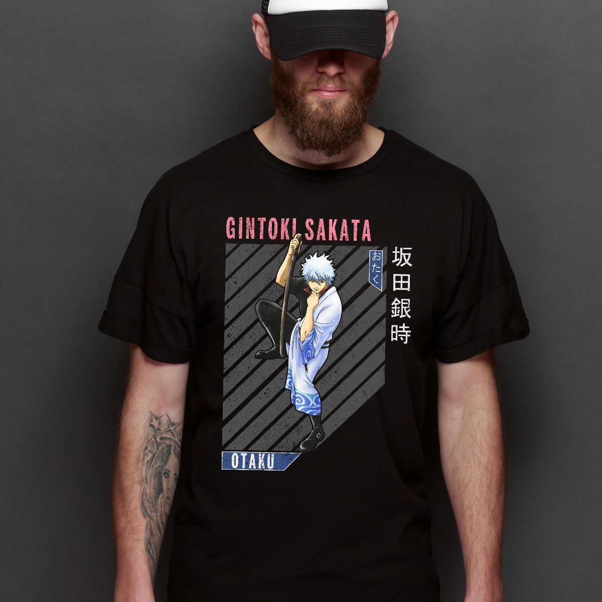 Gintama Gintoki Sakata V6 T-Shirt Japanese Anime Tee