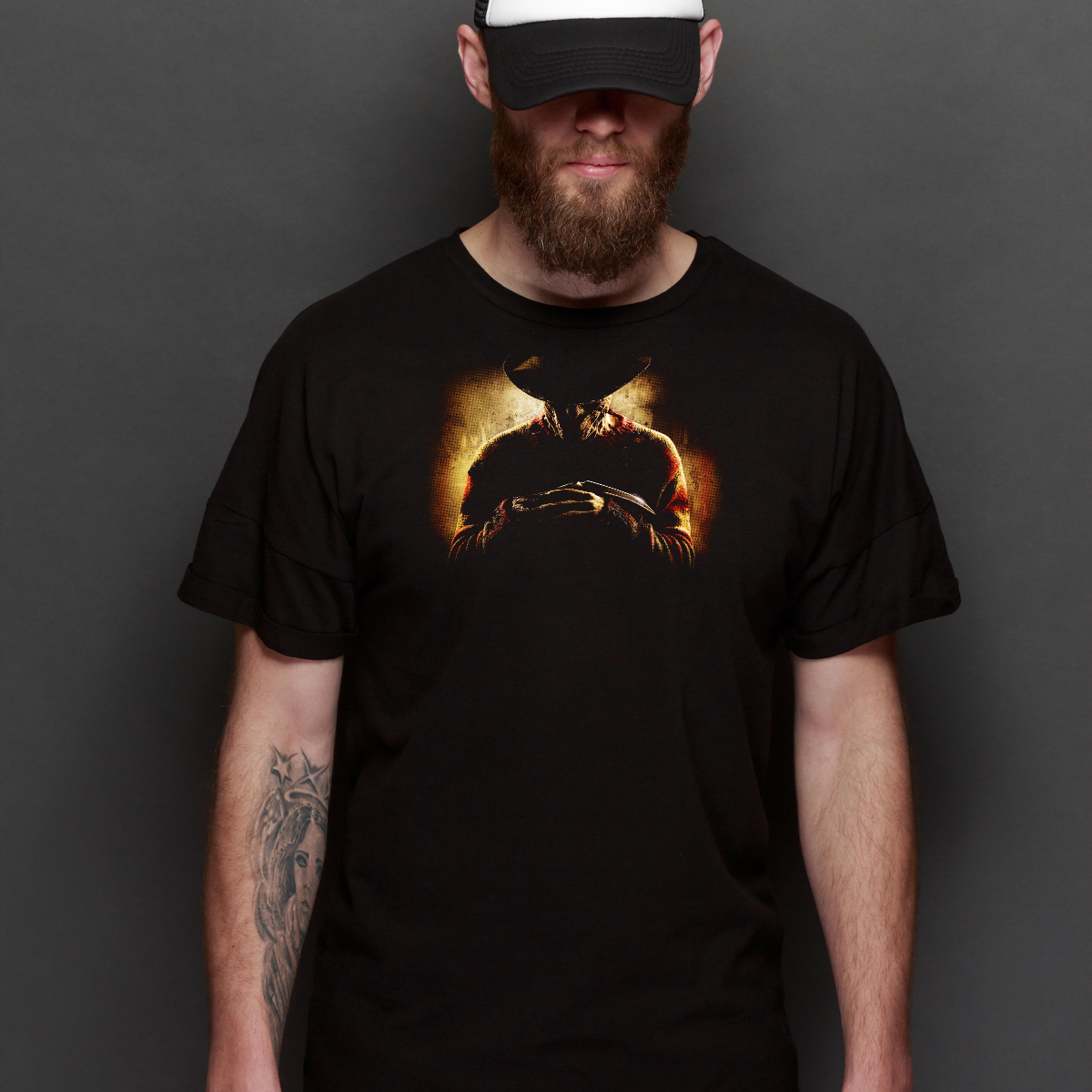A Nightmare on Elm Street Freddy Krueger V4 Horror Movie T-Shirt Tee
