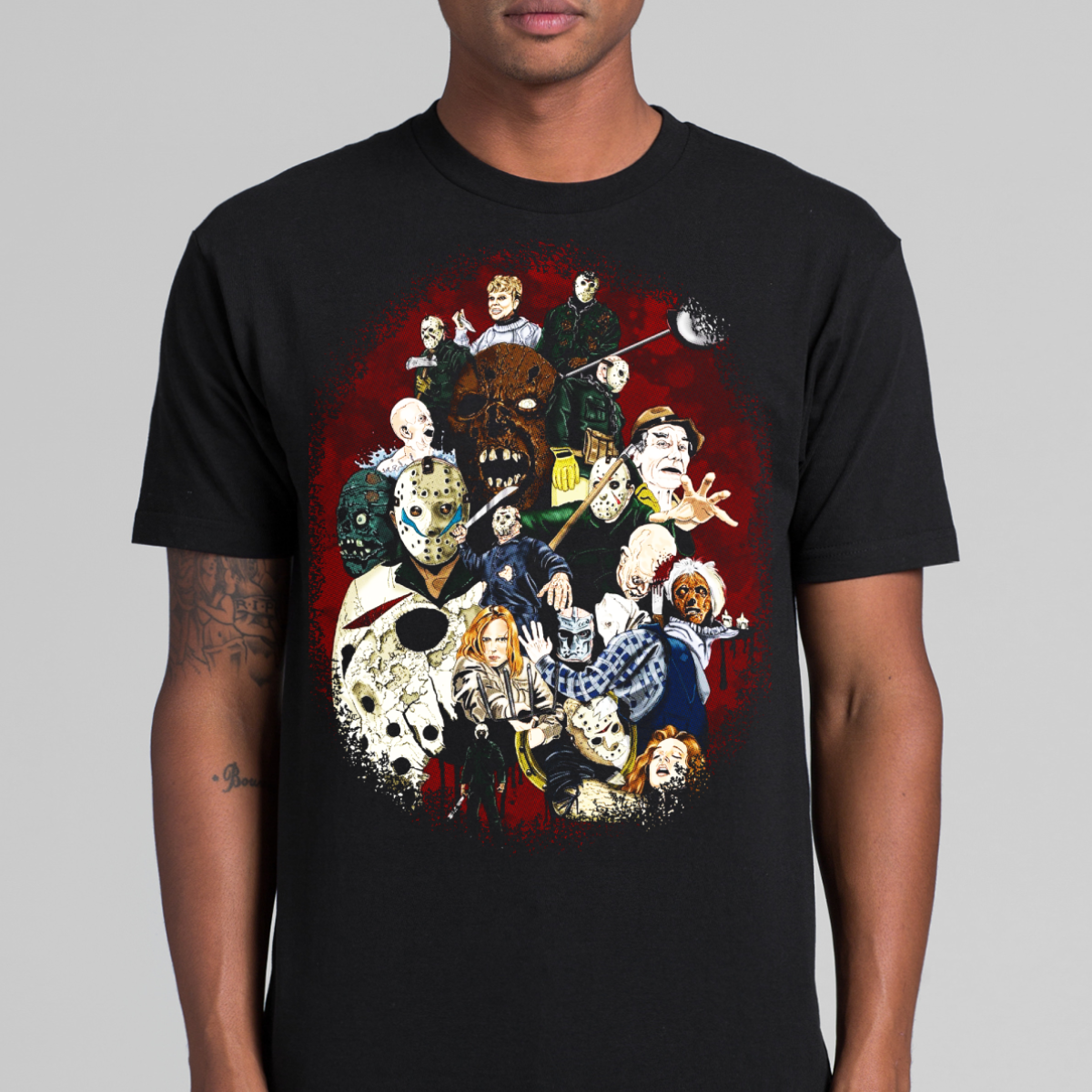 Jason Friday The 13th V8 Horror Movie T-Shirt Tee