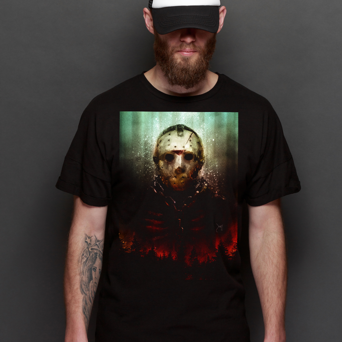 Jason Friday The 13th V12 Horror Movie T-Shirt Tee
