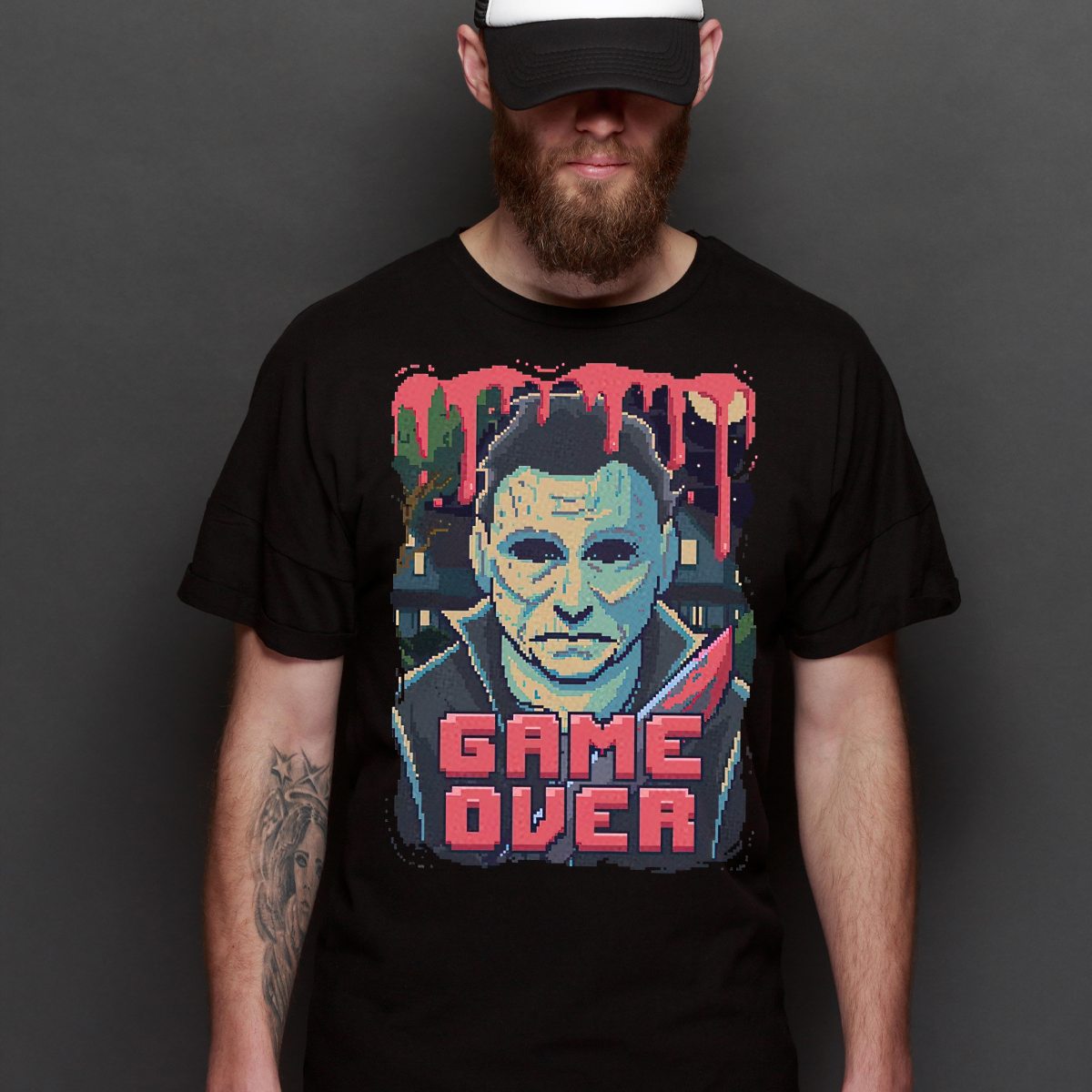 Halloween Michael Myers V7 T-shirt Horror Movie Tee