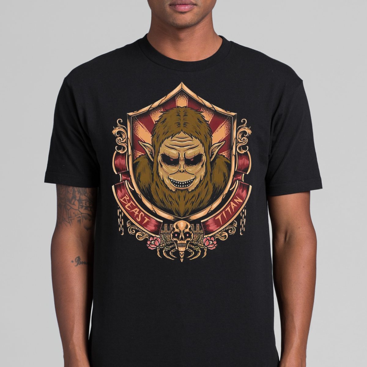Attack On Titan Beast TitanT-shirt Japanese Anime Tee