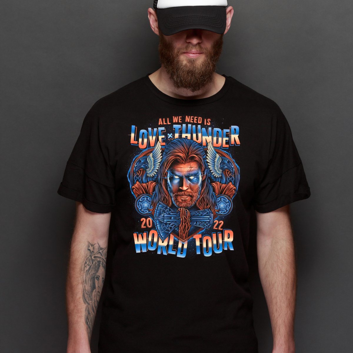 Thor T-Shirt Marvel Cartoon Tee