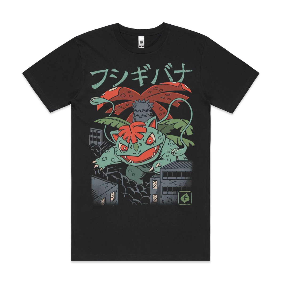 Pokemon Venusaur T-Shirt Cotton Block Tee Japanese anime
