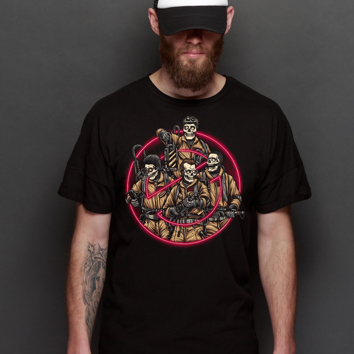 Ghostbusters Movies T-Shirt Cotton Block Tee