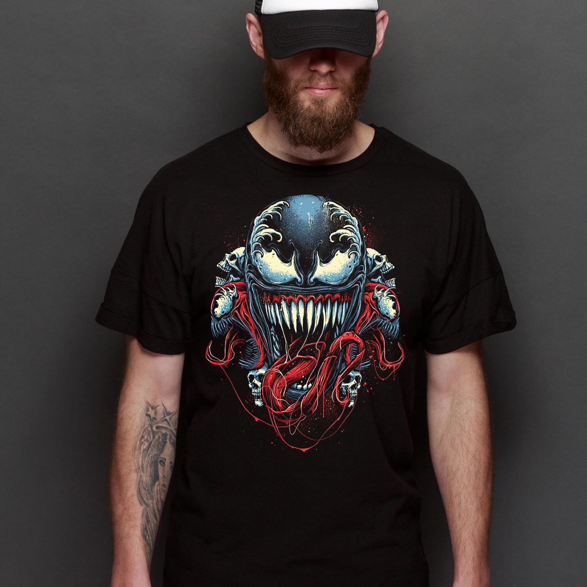 Venom V2 T-Shirt Marvel Cartoon Tee