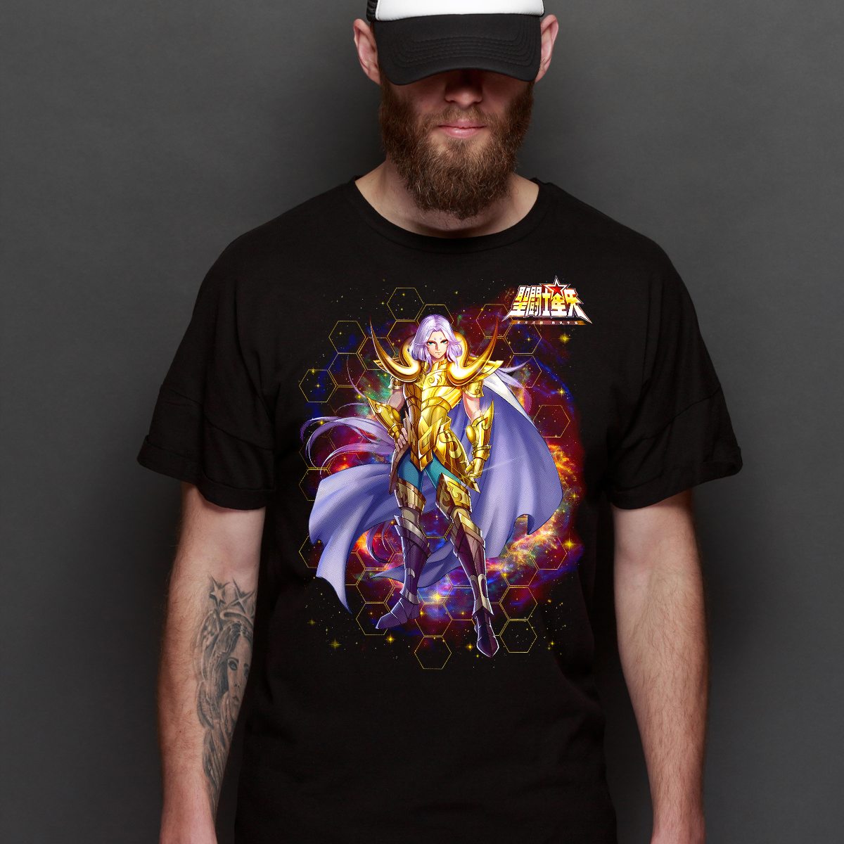 Saint Seiya Aries Shion V2 T-Shirt Japanese Anime Tee
