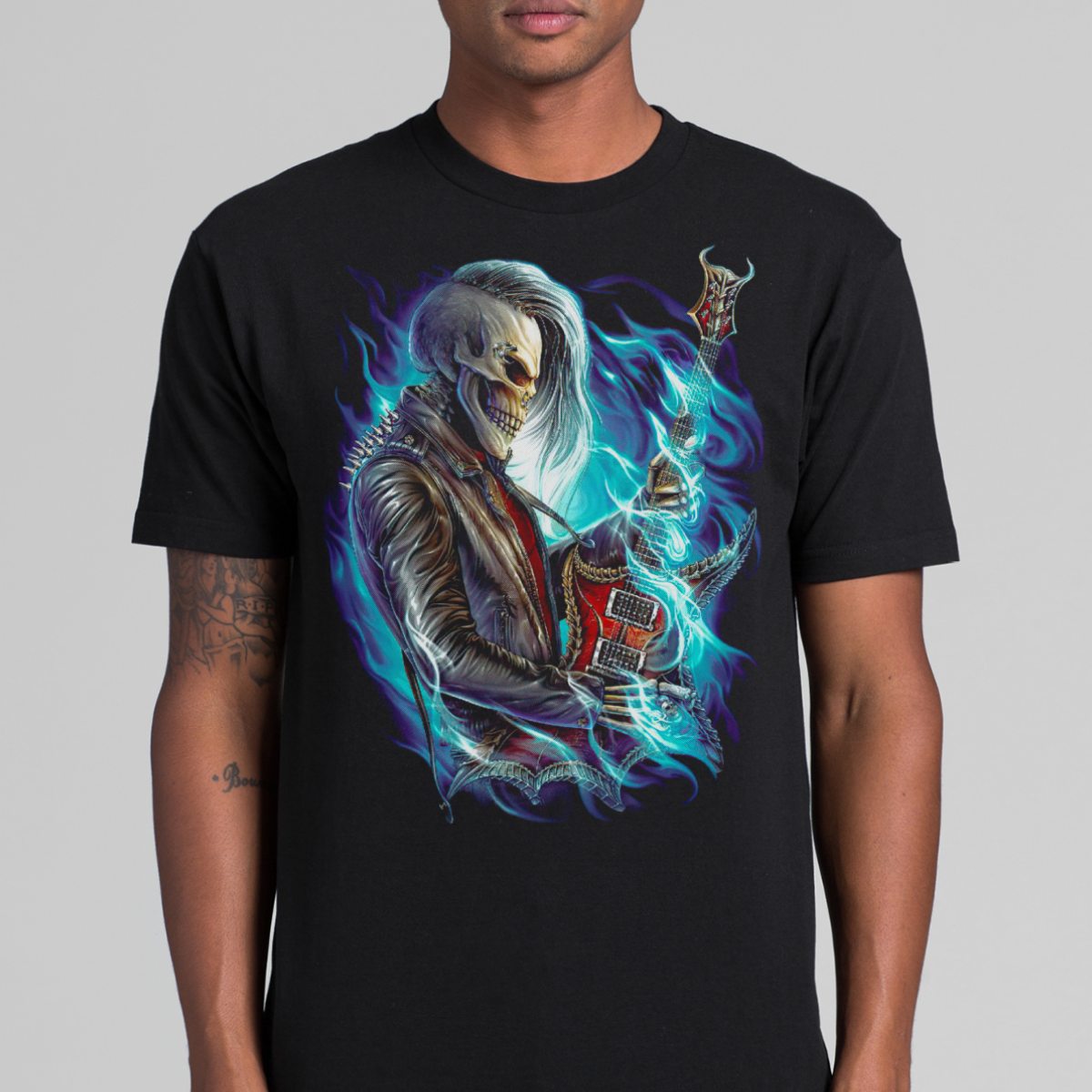 Heavy Metal Skull T-Shirt Band Family Tee Music Rock And Roll