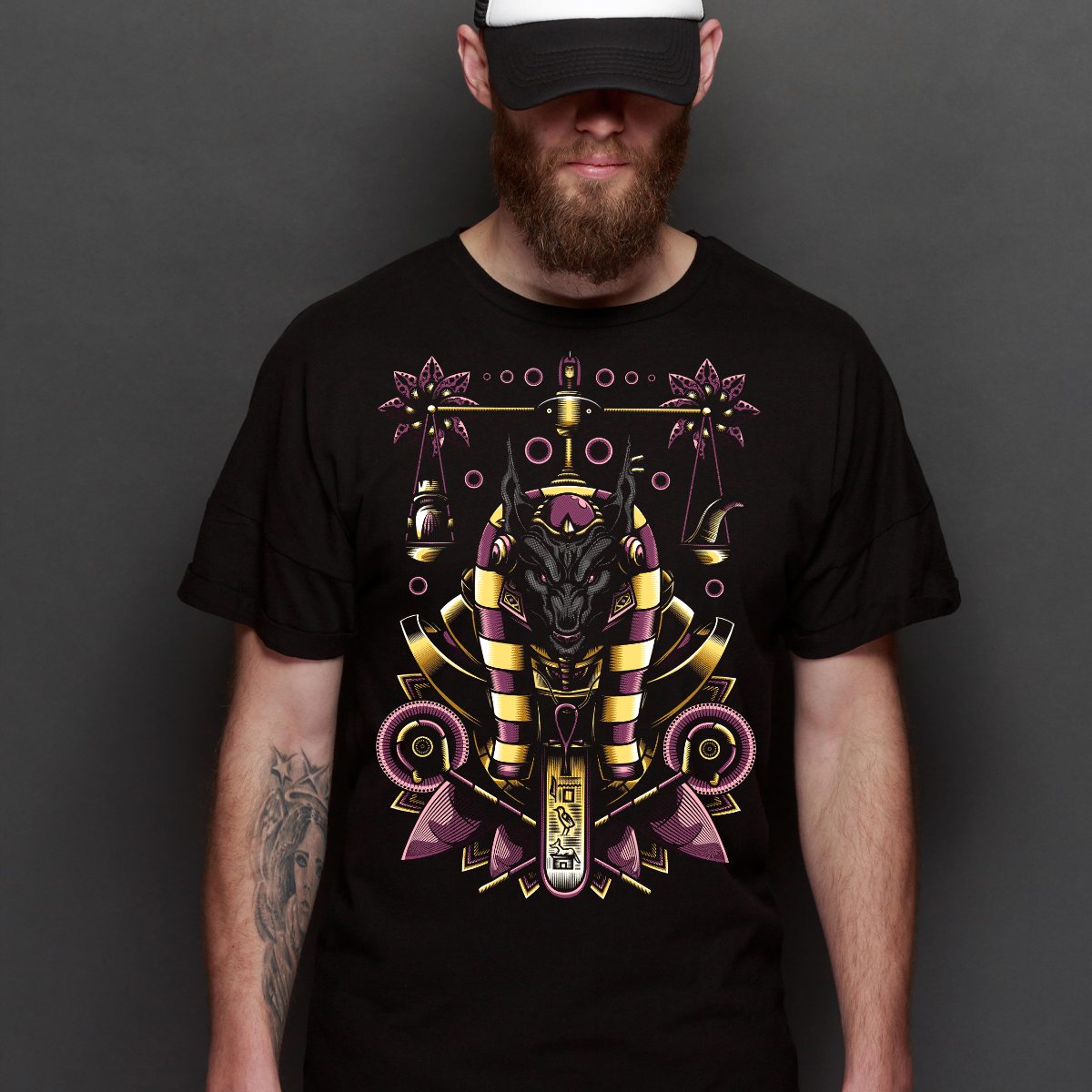 Anubis T-Shirt Egyptian god Tee
