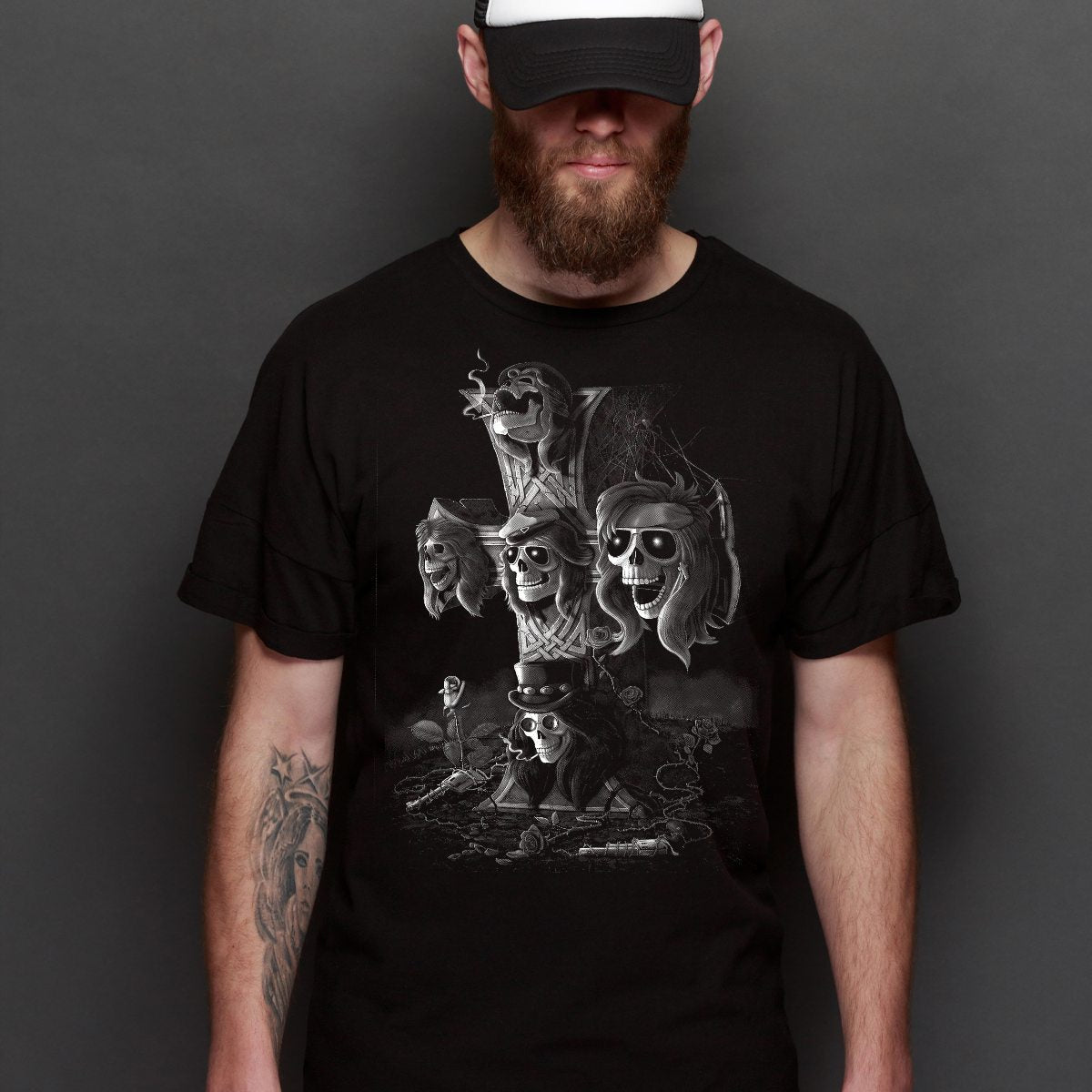 Guns N' Roses V2 T-Shirt Band Family Tee Music Rock And Roll